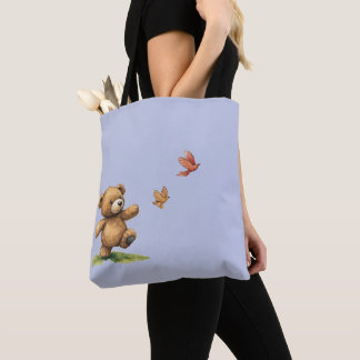 SACOLA Tote ANDANDO URSINHO DE PELÚCIA