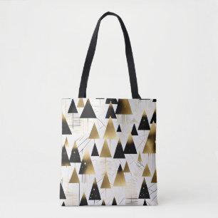 sacola tote árvores de natal art déco