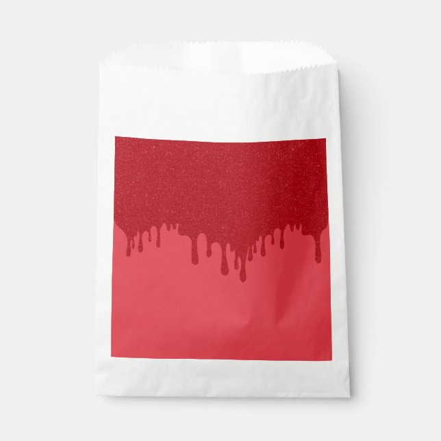 Sacolas com Efeito de Gotejamento Vermelho de Toma (Frente)