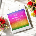 Sacolas de Favor com Brilho Arco-íris Rosa Amarelo<br><div class="desc">Sacolas de Favor com Brilho Arco-íris com fundo falso brilhante em gradiente rosa, amarelo e verde, podem ser usadas para aniversário de unicórnio, aniversário de sereia, chá de noiva, sweet 16, quinceanera ou qualquer outra ocasião de festa.</div>