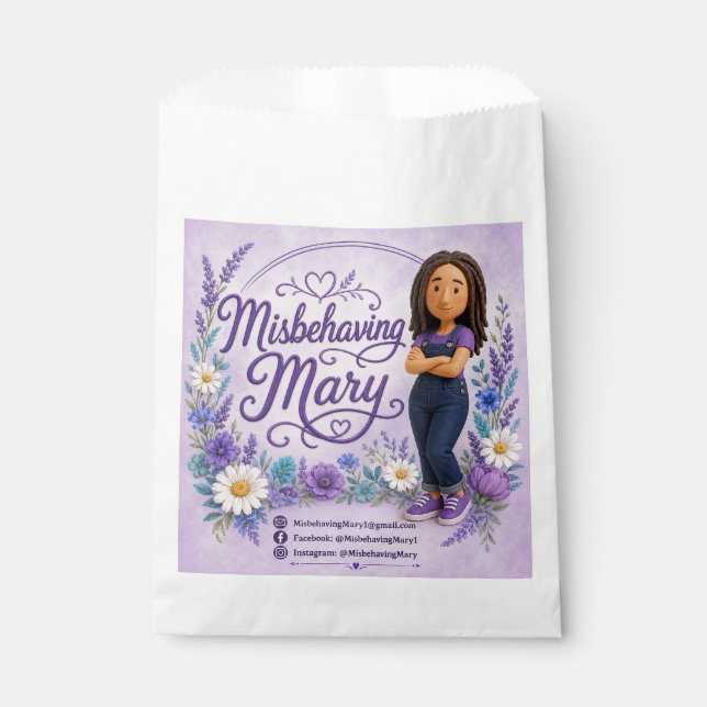 Sacolas de Favor de Festa da Maria Malcriada (Frente)