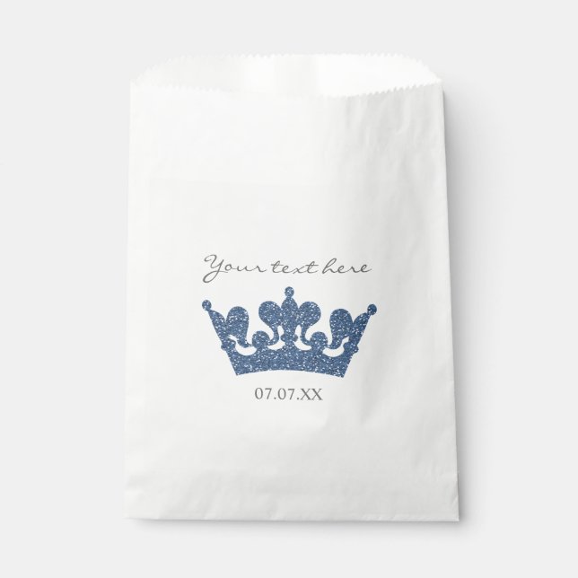 Sacolas de Favor de Festa de Aniversário Coroa de  (Frente)