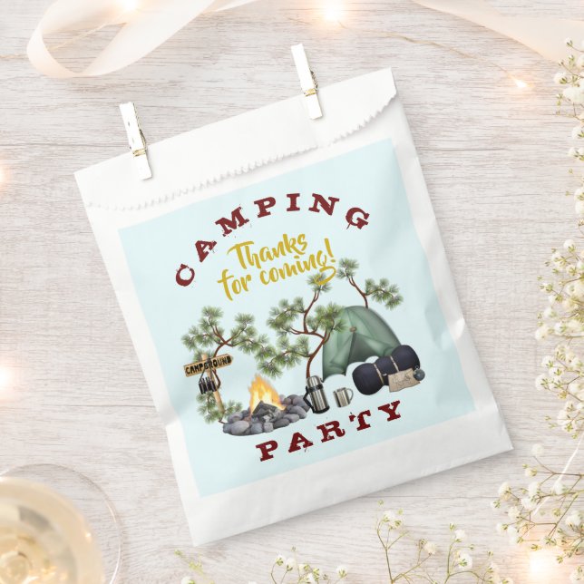 Sacolas de Favor de Festa Tema Acampamento Obrigad (Cortado)