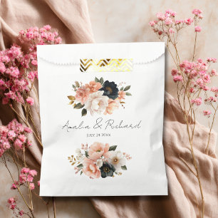 Sacolas de Favor Floral Personalizáveis para Casam