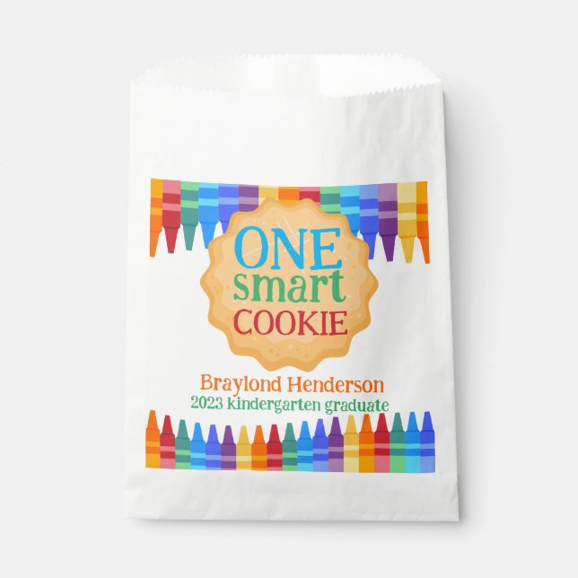 Sacolas de Favor Um Cookie Inteligente para Gradua (Frente)