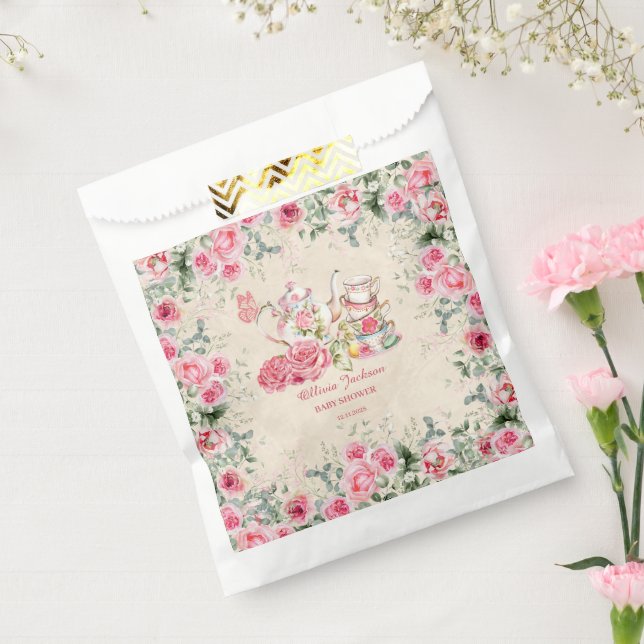 Sacolas de lembrancinhas para Chá de Noiva com Fes (Selado)