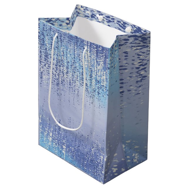 Sacolas de Presente com Manchas de Tinta Abstratas (Frente inclinada)