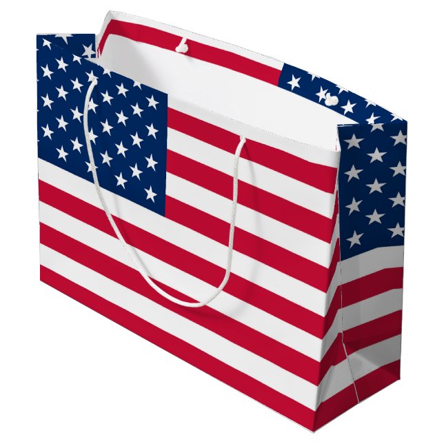 Sacolas de Presente da Bandeira Americana (Verso inclinado)