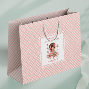 Sacolas de Presente de Aniversário Florais com Rub
