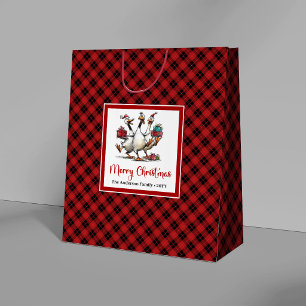 Sacolas de Presente de Natal com Gansos Tolas e Al