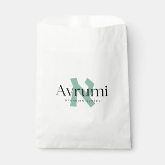 Sacolas Personalizadas de Upsherin - Letra Aleph B