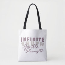 Sacolas Tote Verdade Infinita, Força Suave