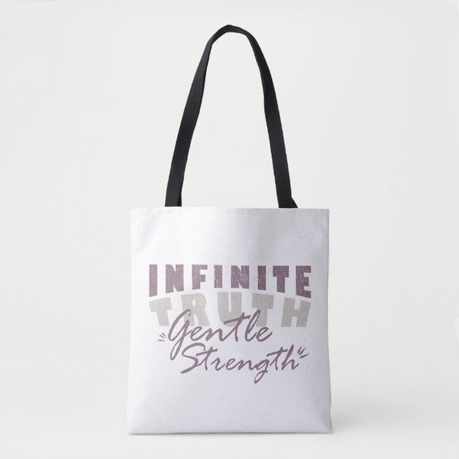 Sacolas Tote Verdade Infinita, Força Suave (Frente)