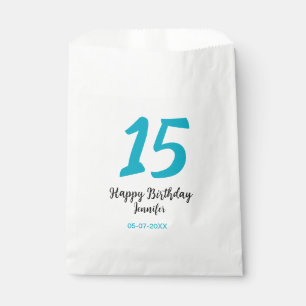 Sacolinha 15 aniversário quiencenera adicionar data ano temp