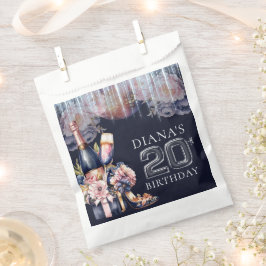 Sacolinha 20 de Aniversário do Adulto de Luxo Personalizado