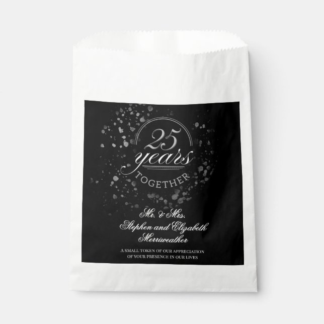 Sacolinha 25 Anos Juntos Festa de Aniversário do Casamento S (Frente)