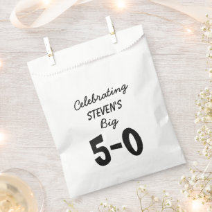 Sacolinha 50º aniversário Bolsas personalizadas de favores