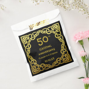 Sacolinha 50º Aniversário do Casamento Negra e Nó Celta D