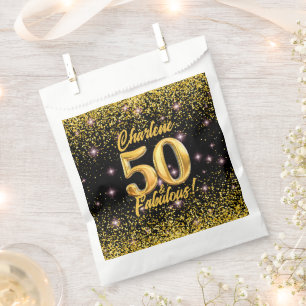 Sacolinha 50 Estrelas Douradas Fabulosas, Rosa-Rosa, 50º ani