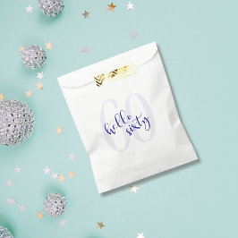 Sacolinha 60º aniversário do Elegante Obrigado Bolsas a favo