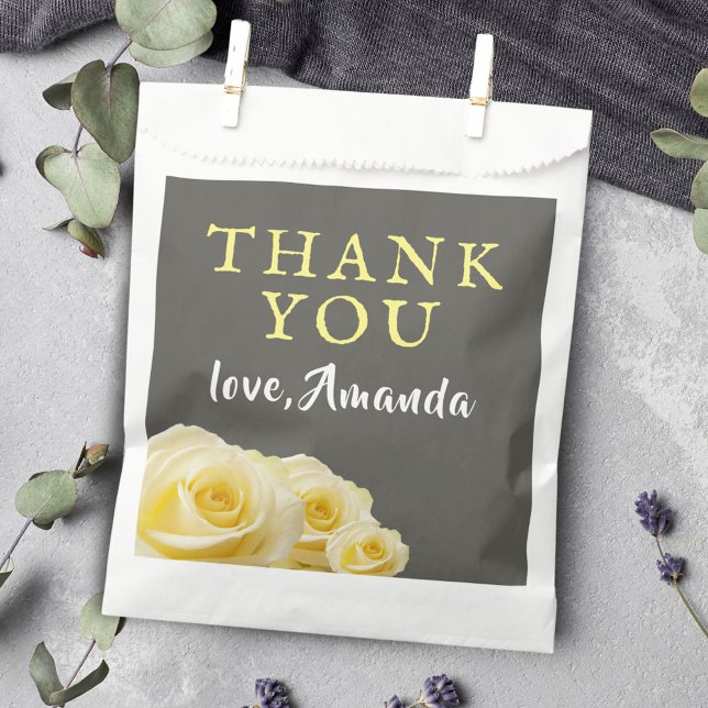 Sacolinha 80 Floral de Flor Rosa Amarelo Aniversário (Criador carregado)