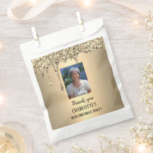 90th Ninety Elegant Birthday Party Gold