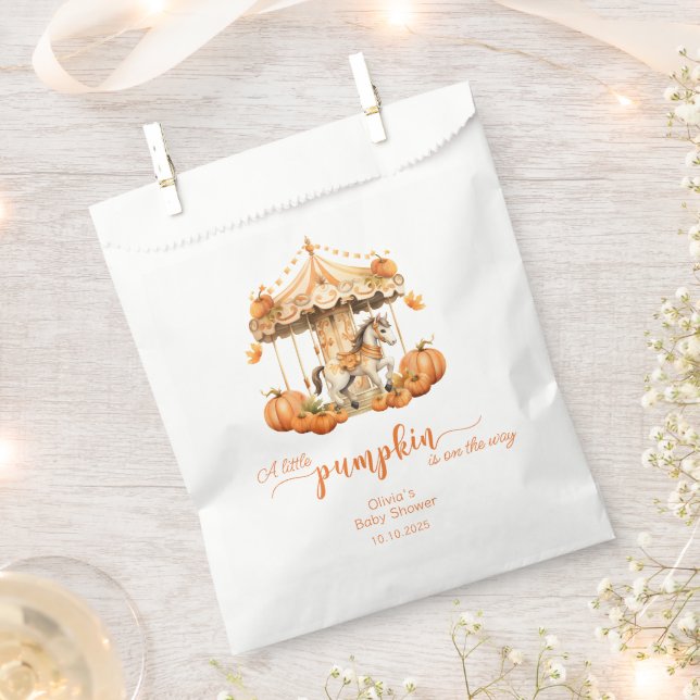 Sacolinha A abóbora Carousel está a caminho. (Cortado)