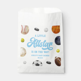 Sacolinha A Little Allstar Is On The Way! Sports Baby Shower