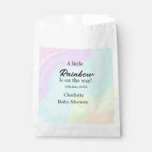 A little rainbow is on its way baby shower name da