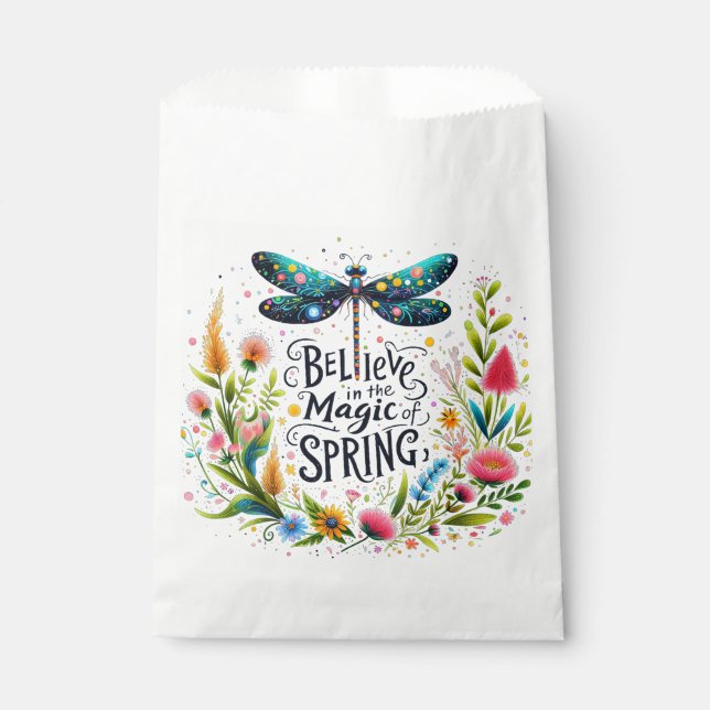 Sacolinha A Magia do Primavera floral (Frente)