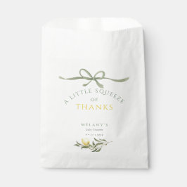 Sacolinha A Squeeze of Thanks Lemon Citrus Baby Shower