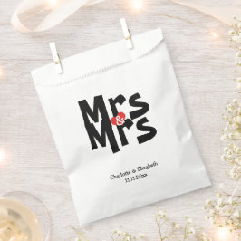 Sacolinha A Sra. e a Sra. Modern Wedding Personalizadas