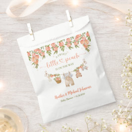 Sacolinha A Sweet Little Peach Clothesline Boy Baby Shower