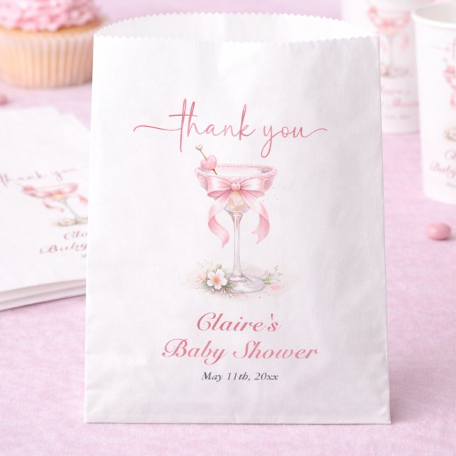 Sacolinha A Tini One Theme Pink Baby Shower  (Criador carregado)