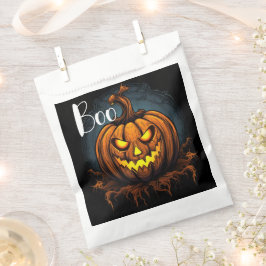 Sacolinha abóbora assustadora