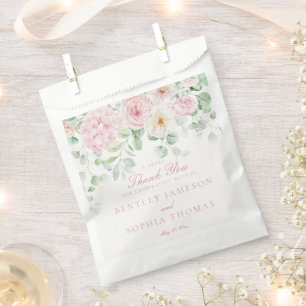 Sacolinha Abóbora De Casamento De Hydrangea Floral Rosa