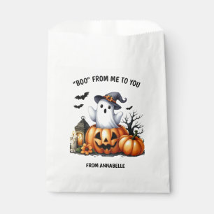 Sacolinha Abóbora Fantasma Boo Halloween
