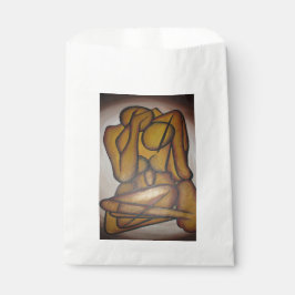 Sacolinha Abstrato Amadurece Arte Contemporânea Em Ochre E N