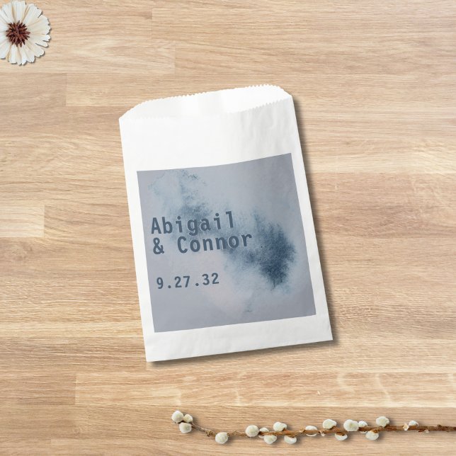 Sacolinha Abstrato moderna - Chata Azul - Cinza - Cor da Águ (Criador carregado)