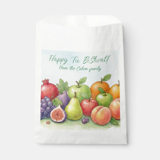 Sacolinha Abundância de Frutas em Aquarela, Fundo de Tu Bish