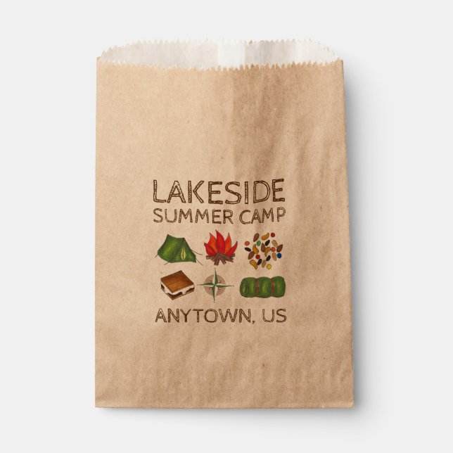 Sacolinha Acampamento de Verão em tendas de combate a incênd (Frente)