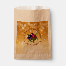 Sacolinha Adicionar Nome Correspondente ao Natal no Dourado 