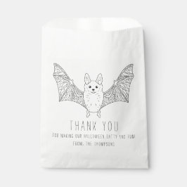 Sacolinha Adorable Linha de Arte de Morcego Minimalista Ação