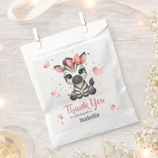 Sacolinha Adorable little zebra  (Cortado)