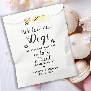 Sacolinha Adoramos Nossos Cachorros Biscoitos Tratando Cacho