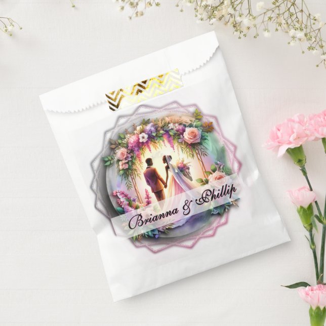 Sacolinha African-American Moonlight Wedding Favor Bags (Selado)