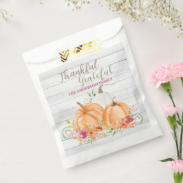 Sacolinha Agradeço muito | Abate de outono Aquarela