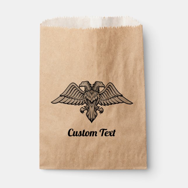 Sacolinha Águia cinza com duas Cabeças Favoritas (Frente)