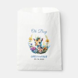 Sacolinha Ah, garoto! Chá de fraldas Baby Giraffe