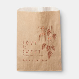 Sacolinha Airelas de grama casamento outono de esboço com aq